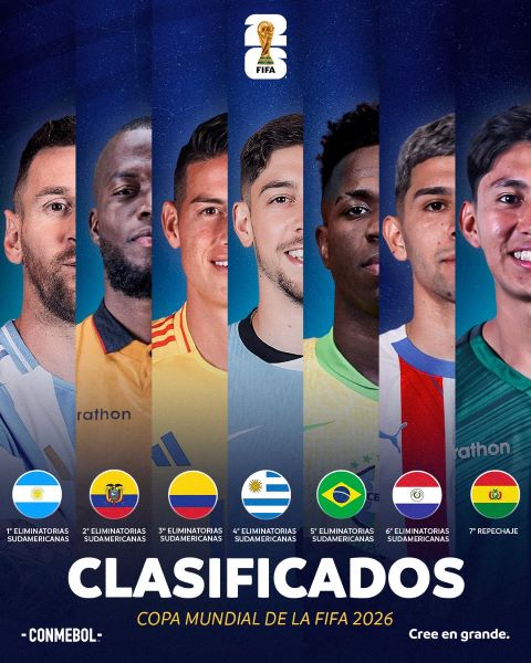 Qualifs CDM 26 (AMSUD) : L’Argentine et le Brésil surpris mais qualifiés, la Bolivie en barrages Qualifs CDM 26 (AMSUD) : L’Argentine et le Brésil surpris mais qualifiés, la Bolivie en barrages