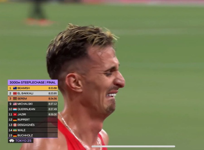 Mondiaux d’Athlétisme 2025 / 3000 m steeple : El Bakkali en argent, battu au sprint final