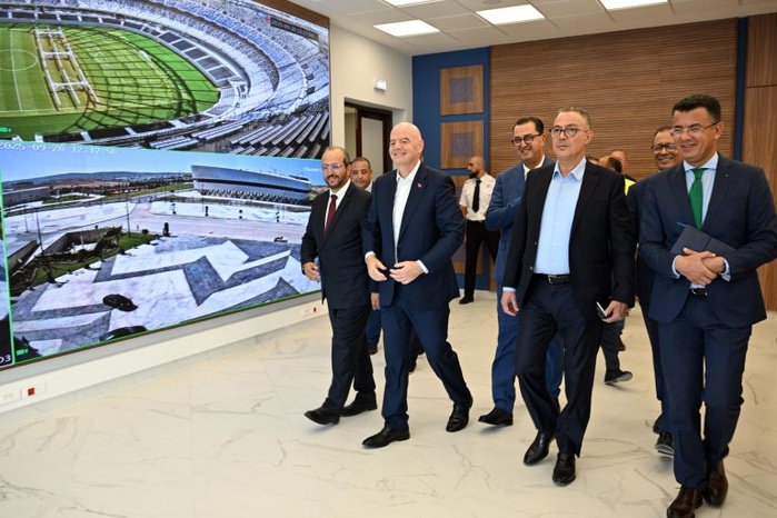 FIFA : Gianni Infantino en visite au Grand Stade de Tanger FIFA : Gianni Infantino en visite au Grand Stade de Tanger