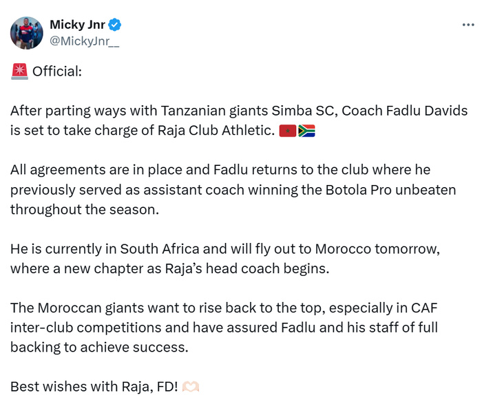 Raja : L’ancien adjoint de Josef Zinnbauer attendu pour prendre les commandes