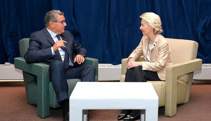 Akhannouch et Ursula Von Der Leyen cherchent à relancer le partenariat Maroc-UE Akhannouch et Ursula Von Der Leyen cherchent à relancer le partenariat Maroc-UE