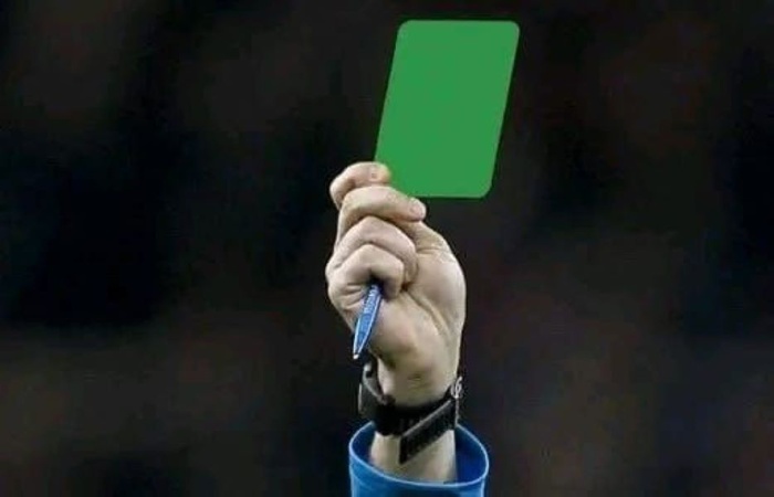 CARTON VERT  POUR RECLAMER LE RECOURS  AU  SOUTIEN VIDEO DE LA  PART DE L'ENTRAINEUR