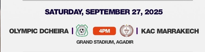 Botola Pro D1 / J3 : Duel des promus cet après-midi Botola Pro D1 / J3 : Duel des promus cet après-midi