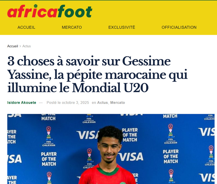 Mondial U20 : Gessime Yassine, le Lionceau qui affole médias et compteurs ! Mondial U20 : Gessime Yassine, le Lionceau qui affole médias et compteurs !