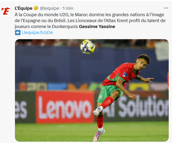 Mondial U20 : Gessime Yassine, le Lionceau qui affole médias et compteurs ! Mondial U20 : Gessime Yassine, le Lionceau qui affole médias et compteurs !
