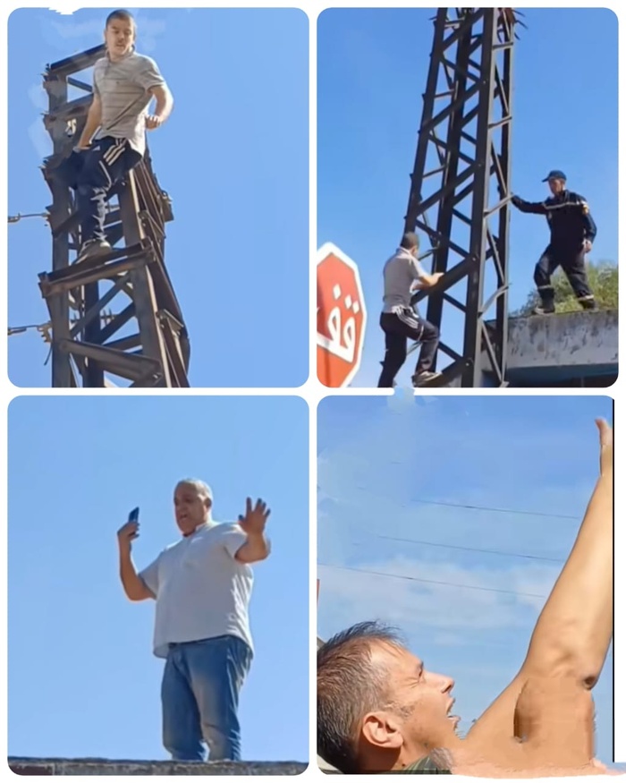 Khemisset : Un pylône pour hurler l'injustice, Youssef sauvé in extremis ! Khemisset : Un pylône pour hurler l'injustice, Youssef sauvé in extremis !