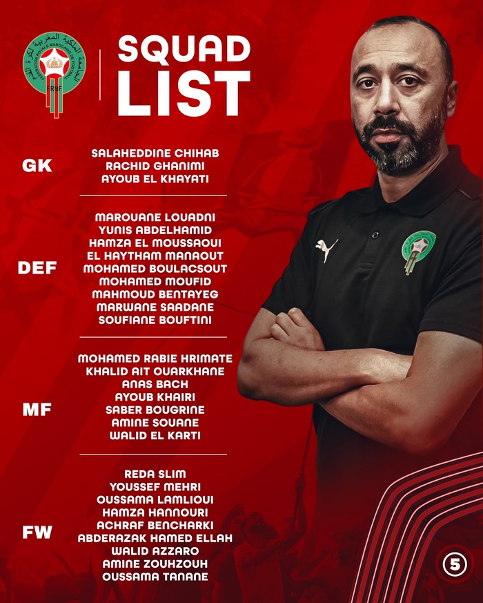 Lions de l’Atlas A’ : Deux matchs amicaux prévus à huis clos contre l’Égypte et le Koweït Lions de l’Atlas A’ : Deux matchs amicaux prévus à huis clos contre l’Égypte et le Koweït