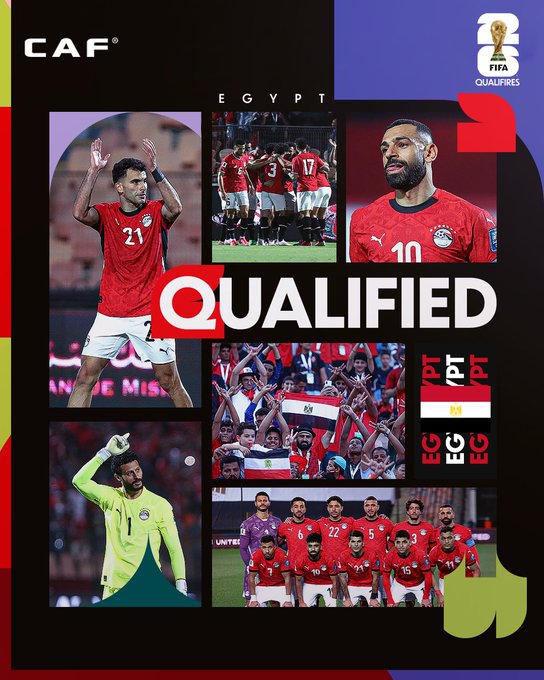 Mondial 26 (Zone Afrique) : L’Égypte qualifiée, le Ghana presque, le Cameroun virtuel barragiste ! Mondial 26 (Zone Afrique) : L’Égypte qualifiée, le Ghana presque, le Cameroun virtuel barragiste !