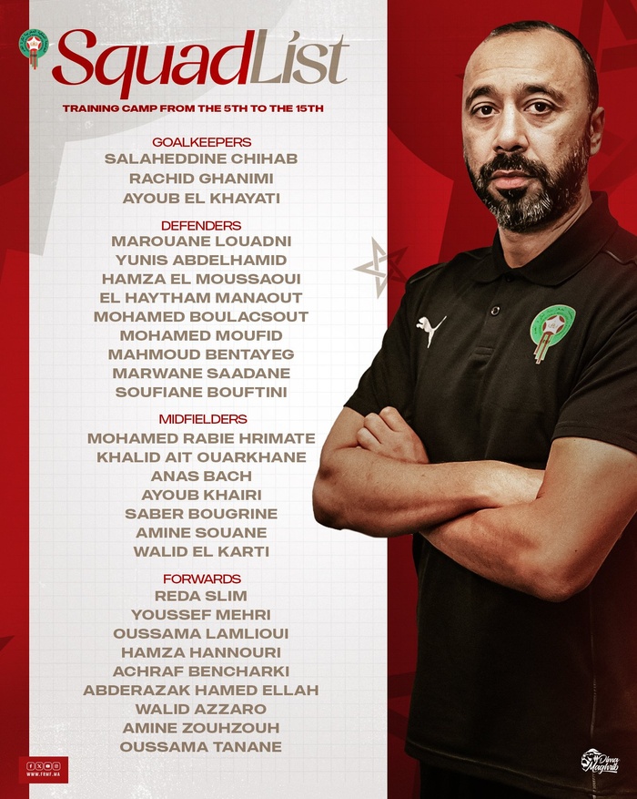 Amical Maroc A’ – Égypte A’ : un premier test cet après-midi avant la Coupe Arabe des Nations Amical Maroc A’ – Égypte A’ : un premier test cet après-midi avant la Coupe Arabe des Nations