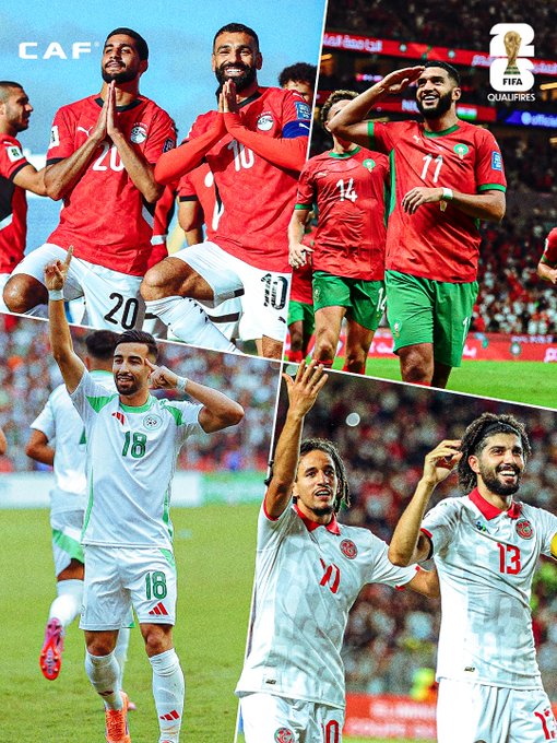 Qualifs. CDM 26 : L'Afrique du Nord qualifie quatre représentants pour la phase finale ! Qualifs. CDM 26 : L'Afrique du Nord qualifie quatre représentants pour la phase finale !