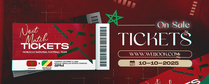 FRMF: Lancement de la vente des billets pour Maroc - Congo FRMF: Lancement de la vente des billets pour Maroc - Congo