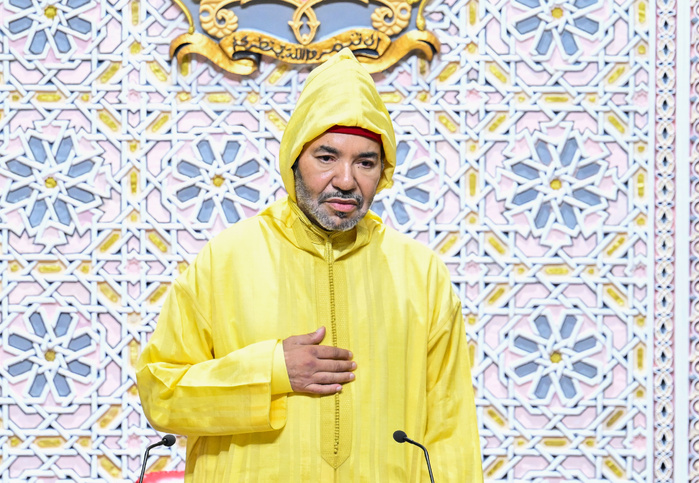 Sa Majesté le Roi Mohammed VI présidant l’ouverture de la première session de la 5ème année législative de la 11ème Législature. Sa Majesté le Roi Mohammed VI présidant l’ouverture de la première session de la 5ème année législative de la 11ème Législature.