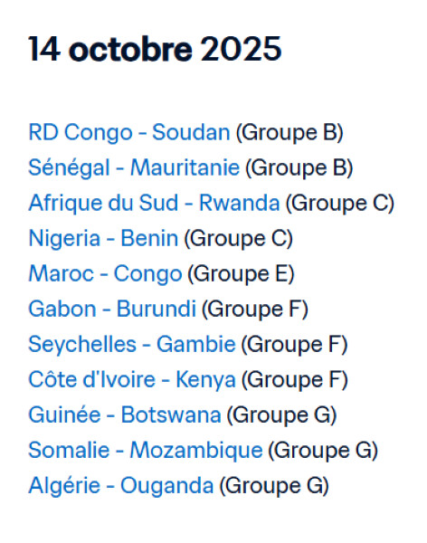 CDM 2026 / J10 : Le “Super MARDI” des qualifications africaines CDM 2026 / J10 : Le “Super MARDI” des qualifications africaines