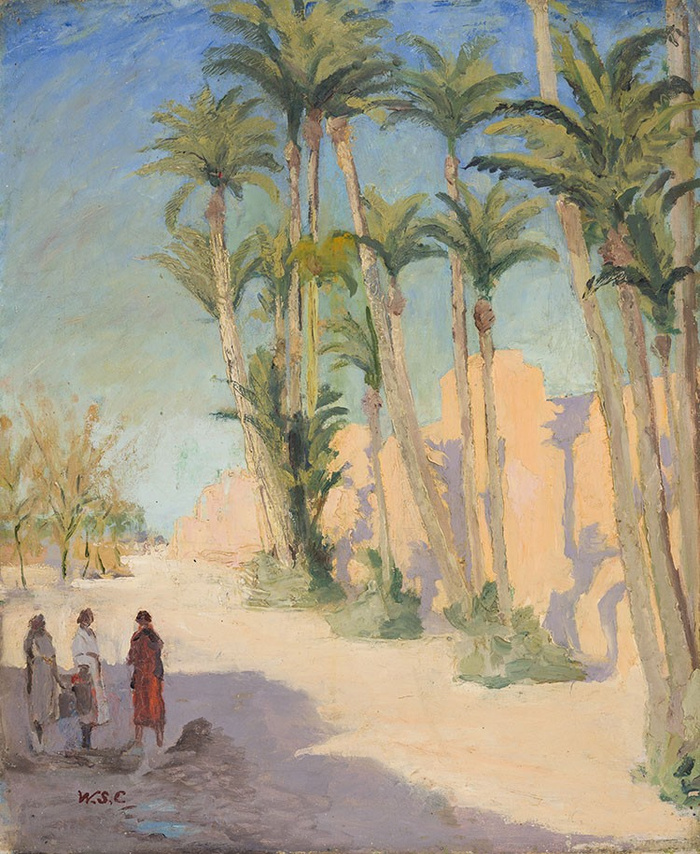 « Marrakech », refuge pictural de Winston Churchill, bientôt aux enchères « Marrakech », refuge pictural de Winston Churchill, bientôt aux enchères