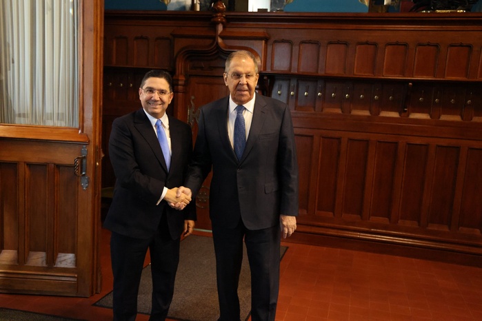 Nasser Bourita s'est entretenu, ce jeudi, avec son homologue russe Serguei Lavrov à Moscou. Nasser Bourita s'est entretenu, ce jeudi, avec son homologue russe Serguei Lavrov à Moscou.