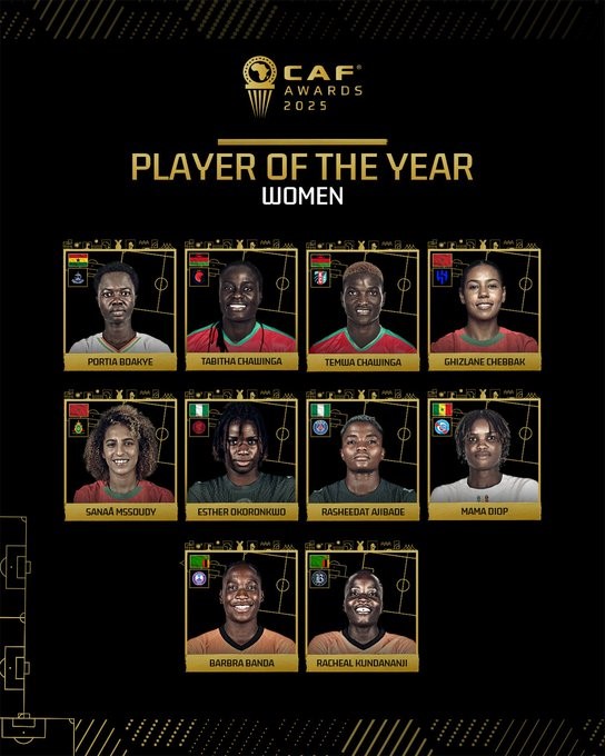 Awards CAF 2025 : Les femmes à l’honneur ! Awards CAF 2025 : Les femmes à l’honneur !