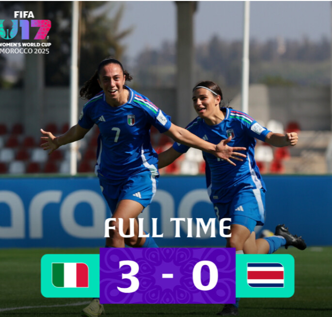 CDM (F) U17 Maroc 2025 : Victoires de la Chine et de l’Italie CDM (F) U17 Maroc 2025 : Victoires de la Chine et de l’Italie