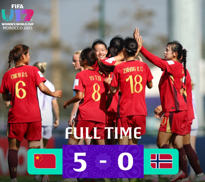 CDM (F) U17 Maroc 2025 : Victoires de la Chine et de l’Italie 