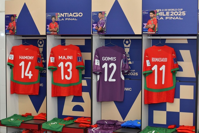 L'Avant-Finale Maroc-Argentine : le vestiaire des Lionceaux (Photos)