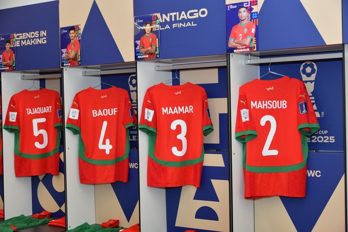 L'Avant-Finale Maroc-Argentine : le vestiaire des Lionceaux (Photos)