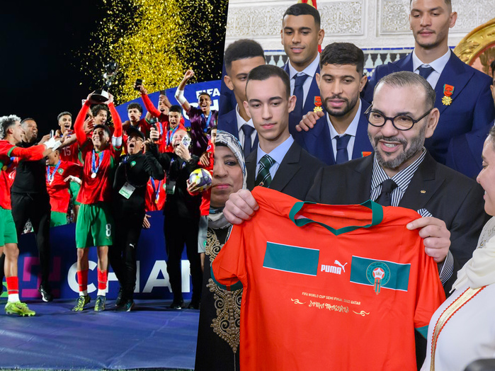 SM le Roi félicite les membres de la sélection nationale de football suite à leur sacre au Mondial U-20 au Chili SM le Roi félicite les membres de la sélection nationale de football suite à leur sacre au Mondial U-20 au Chili