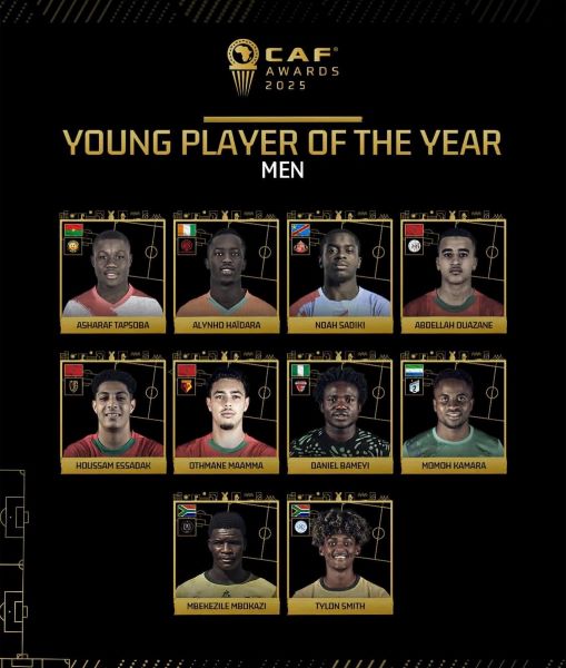 CAF Awards 2025: Les listes finales des nominés dévoilées partiellement CAF Awards 2025: Les listes finales des nominés dévoilées partiellement