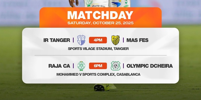 Botola D1 / J6 : Raja-Olympique Dcheira, une première sur la pelouse du CS. Mohammed V en fin d'après-midi Botola D1 / J6 : Raja-Olympique Dcheira, une première sur la pelouse du CS. Mohammed V en fin d'après-midi