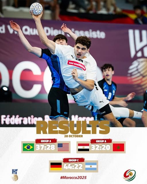 Mondial U17 (h) de handball Maroc 25 : l’Égypte, le Brésil, l’Allemagne et le Qatar en demi-finales Mondial U17 (h) de handball Maroc 25 : l’Égypte, le Brésil, l’Allemagne et le Qatar en demi-finales