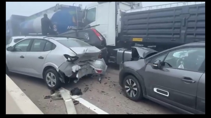 ​El Jadida: Un violent carambolage fait un mort et plusieurs blessés plus ou moins graves
