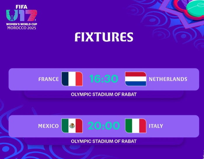 Mondial U17 (f) Maroc 25 : Brésil vs RDP Corée, une demi-finale explosive ! Mondial U17 (f) Maroc 25 : Brésil vs RDP Corée, une demi-finale explosive !