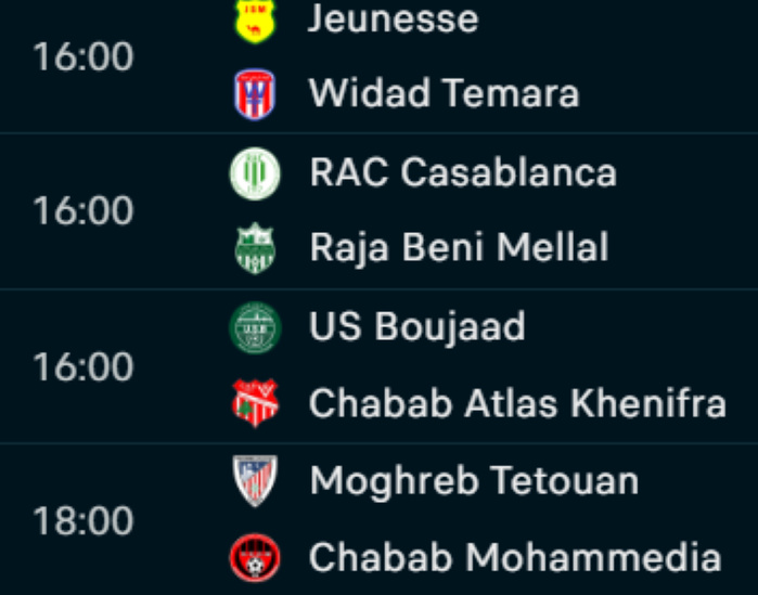 Botola D2 / J6: SD-KAC disputé à huis clos samedi, ce dimanche le choc MAT-SCCM