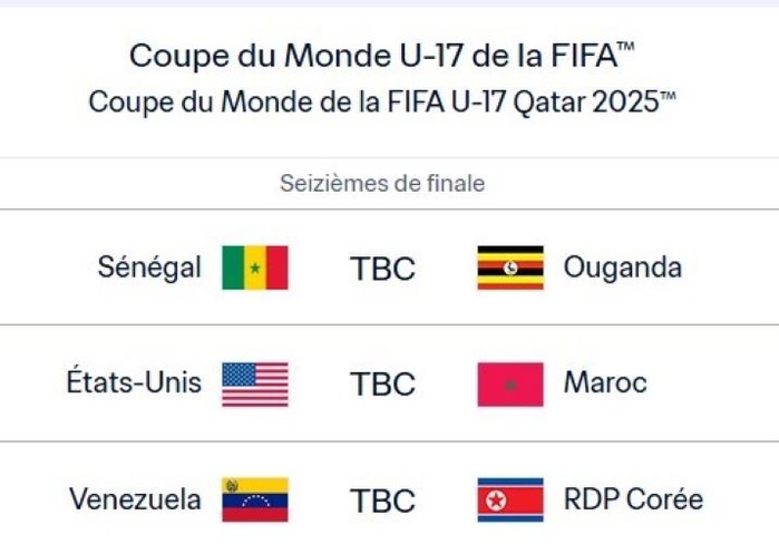 CDM U17 / 16es de finale : Maroc  vs  États-Unis, ce vendredi