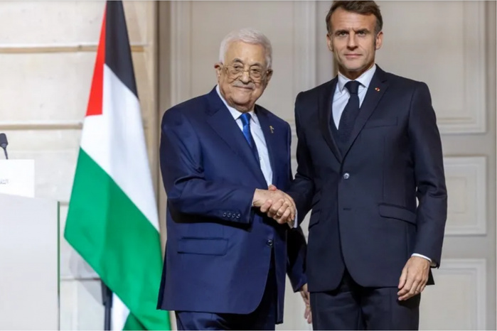 Macron et Abbas conviennent de mettre en place un comité conjoint pour « la consolidation de l'État de Palestine » Macron et Abbas conviennent de mettre en place un comité conjoint pour « la consolidation de l'État de Palestine »