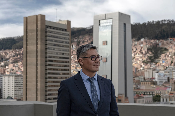 Ministre bolivien de l'Économie et des Finances publiques, José Gabriel Espinoza Ministre bolivien de l'Économie et des Finances publiques, José Gabriel Espinoza