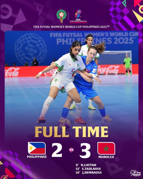 CDM (f) Futsal /J2: Remontada marocaine à la pause, face aux Philippines 