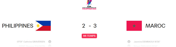 CDM (f) Futsal /J2: Remontada marocaine à la pause, face aux Philippines 