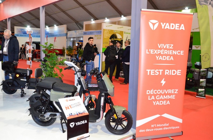 70 millions, c’est le nombre d’utilisateurs de modèles Yadea à travers le monde, tel qu’indiqué sur le site internet officiel de la marque chinoise. Ph. Nidal