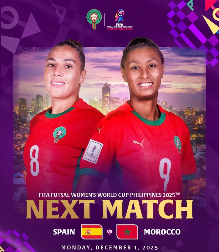 1/4 de finale CDM (f) Futsal : Aujourd'hui Maroc-Espagne : Horaire ? Diffusion? 1/4 de finale CDM (f) Futsal : Aujourd'hui Maroc-Espagne : Horaire ? Diffusion?