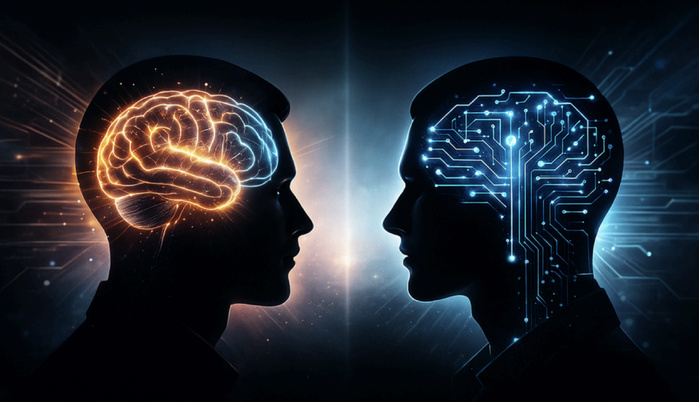 L’IA pense vite, mais l’humain pense juste L’IA pense vite, mais l’humain pense juste