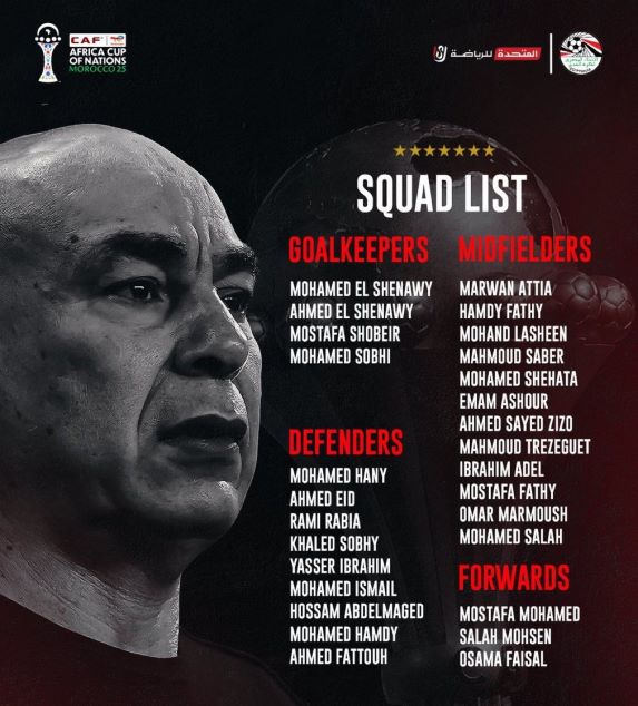 CAN Maroc 25 : l’Égypte dévoile une pré-liste de 28 joueurs et lance sa préparation