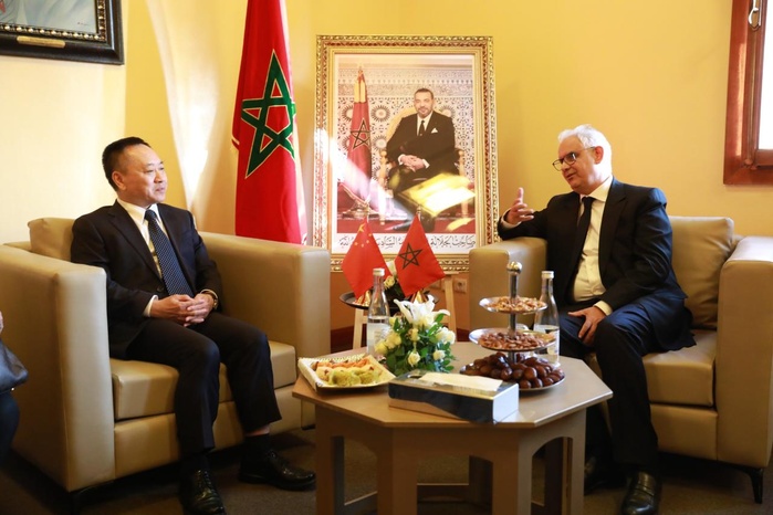 Congrès mondial de l’eau : Nizar Baraka s'entretient avec son homologue chinois Congrès mondial de l’eau : Nizar Baraka s'entretient avec son homologue chinois