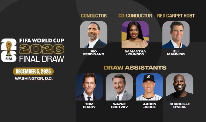 Coupe du Monde 2026 : Rio Ferdinand et les légendes du sport au tirage final de ce soir