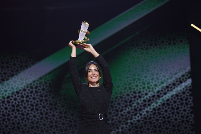 Erige Sehiri, lauréate de l’Étoile d’Or. Crédit : Chidmi Noureddine. Erige Sehiri, lauréate de l’Étoile d’Or. Crédit : Chidmi Noureddine.