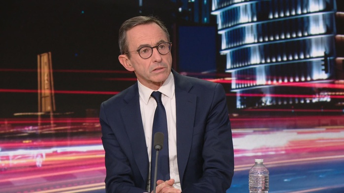 Bruno Retailleau lors de son passage sur le plateau de BFMTV. Bruno Retailleau lors de son passage sur le plateau de BFMTV.