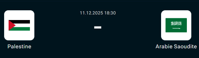 CA FIFA 2025 / Palestine - Arabie saoudite : un quart de finale explosif pour une place dans le dernier carré