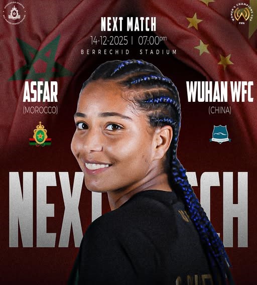 FIFA CCF 25 : l'ASFAR :vise Londres lors du choc de ce dimanche contre le Wuhan Chegu Jiangda