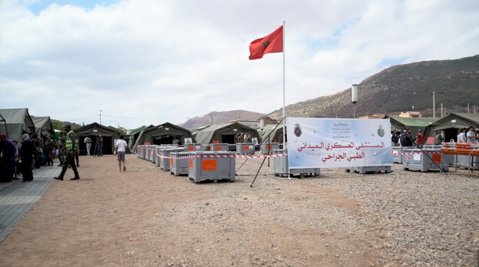 Les FAR déploient trois hôpitaux militaires de campagne à Azilal, Al Haouz et Midelt Les FAR déploient trois hôpitaux militaires de campagne à Azilal, Al Haouz et Midelt