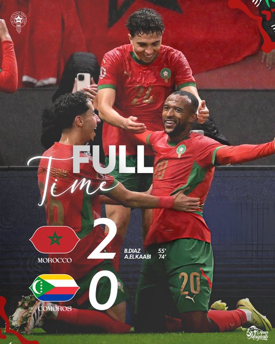 Maroc-Comores : Les Lions réussissent leur entrée