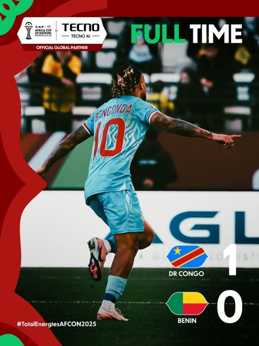 CAN Maroc 25 / Groupe D : La RDC assure l’essentiel face au Bénin