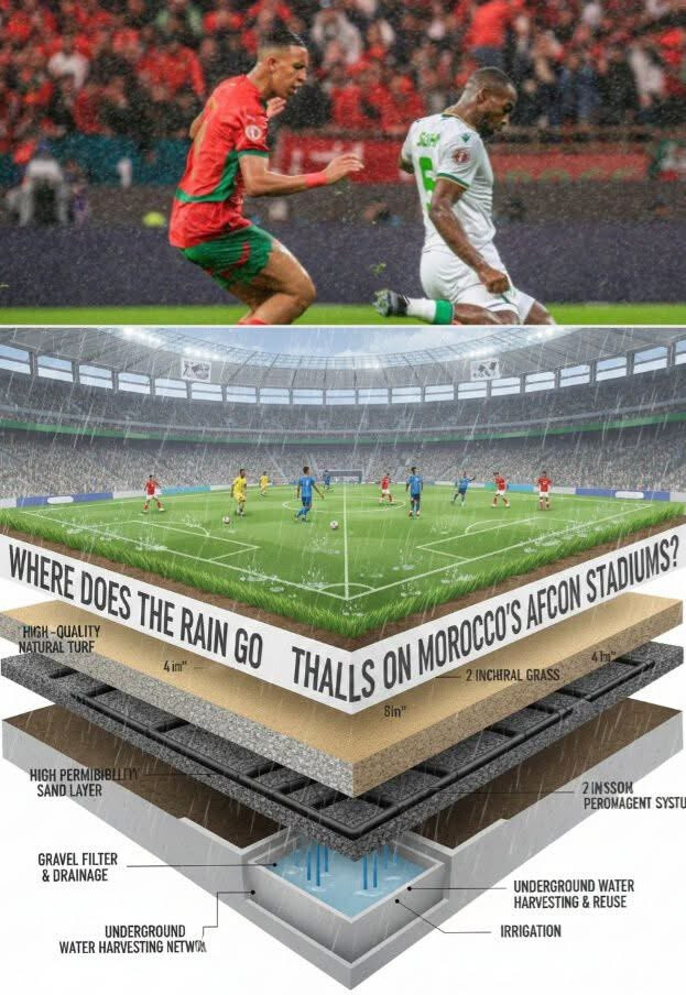 CAN Maroc 25 : Où disparaît la pluie sur les pelouses marocaines de la CAN ?